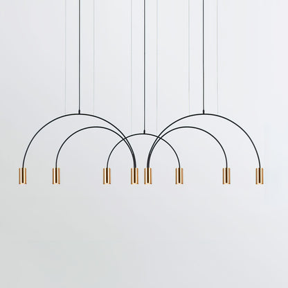 Arcs Pendant Light 8heads L 78.7″ x H 20.5″ / L 200cm x H 52cm / Gold & Black Pendant light