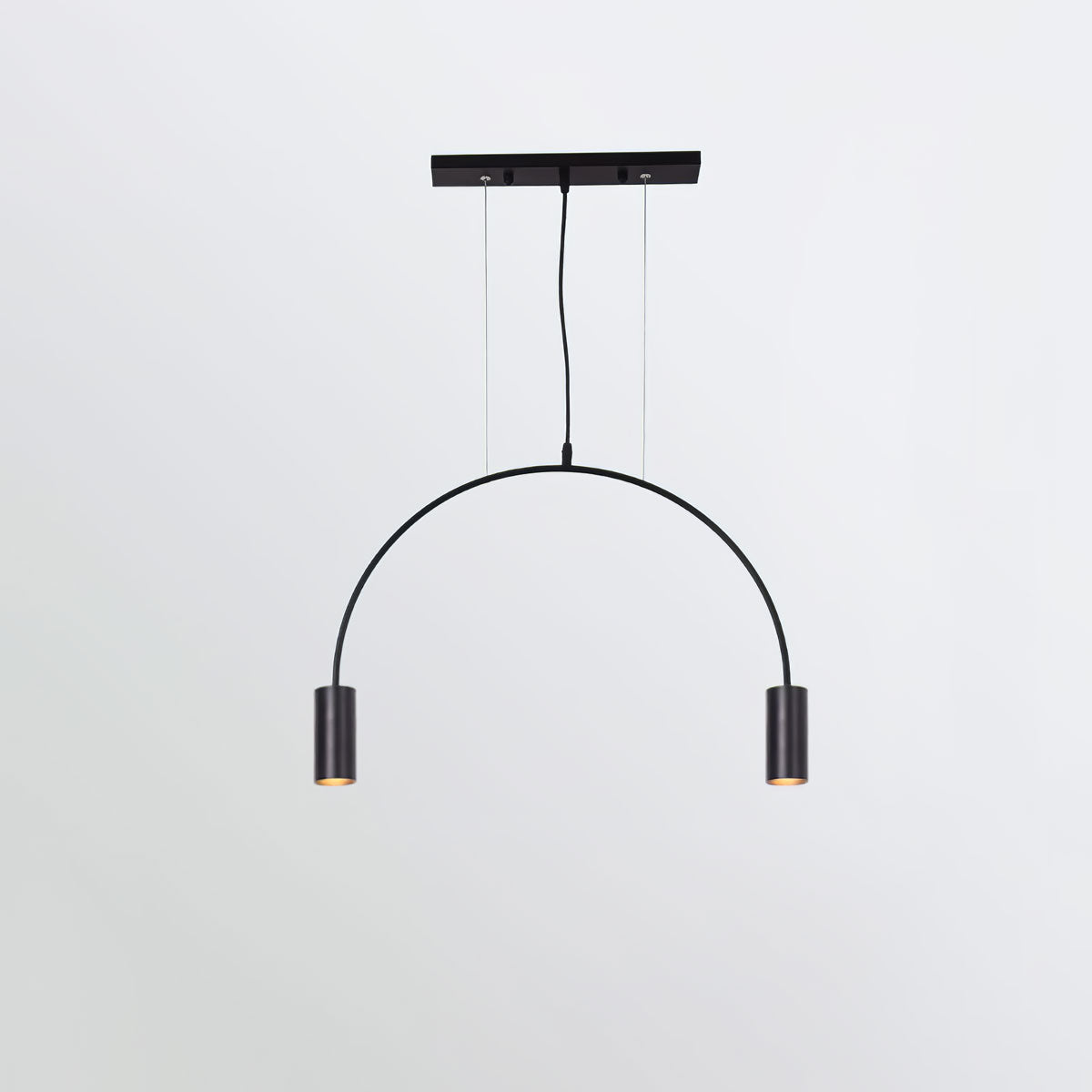 Arcs Pendant Light 2heads L 24.8″ x H 15.7″ / Arch L 63cm x H 40cm / Black Pendant light