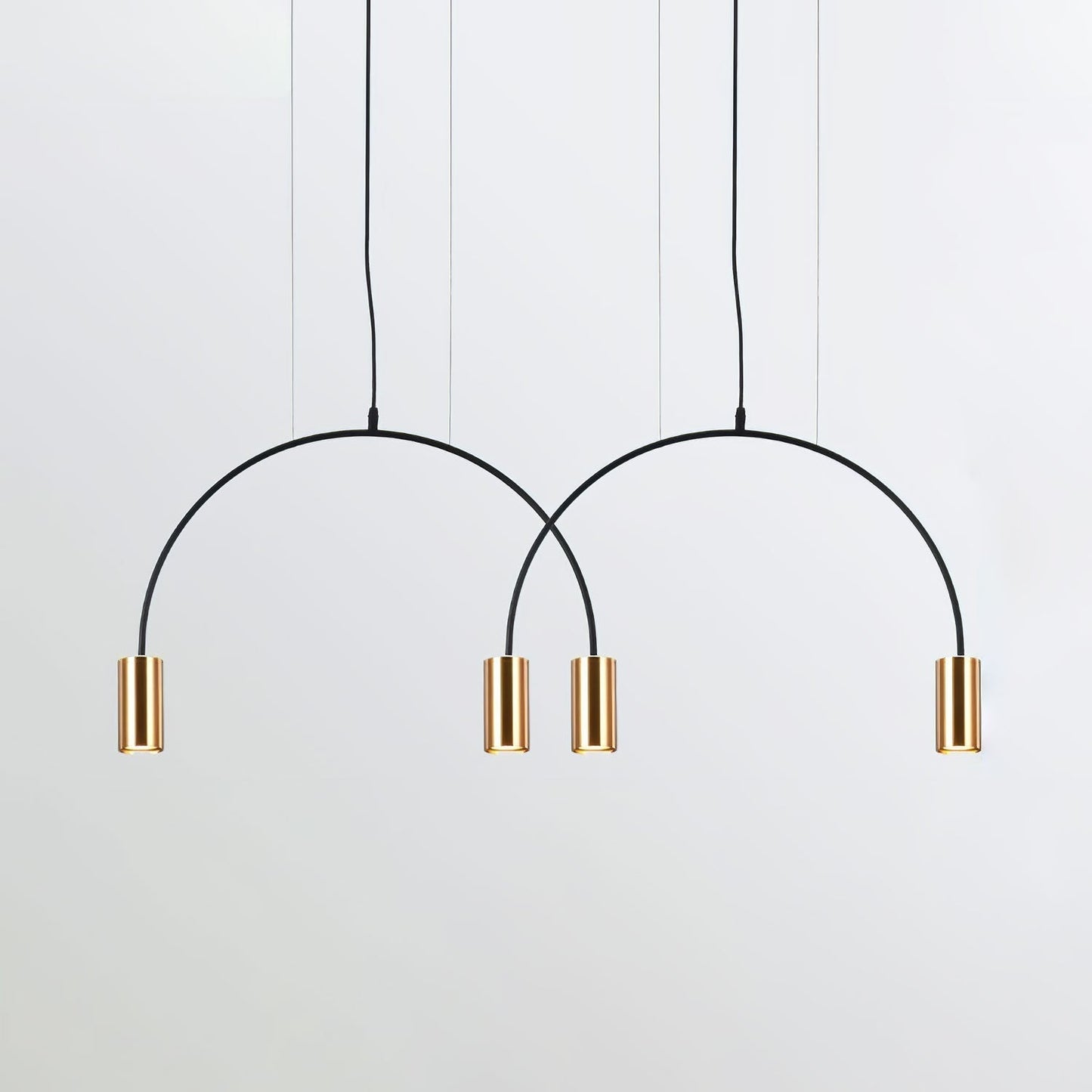 Arcs Pendant Light 4heads L 41.3″ x H 15.7″ / L 105cm x H 40cm / Gold & Black Pendant light