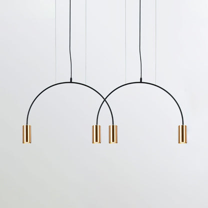 Arcs Pendant Light 4heads L 41.3″ x H 15.7″ / L 105cm x H 40cm / Gold & Black Pendant light