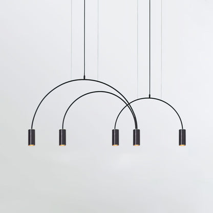 Arcs Pendant Light 5heads L 48.1″ x H 20.5″ / L 122cm x H 52cm / Black Pendant light