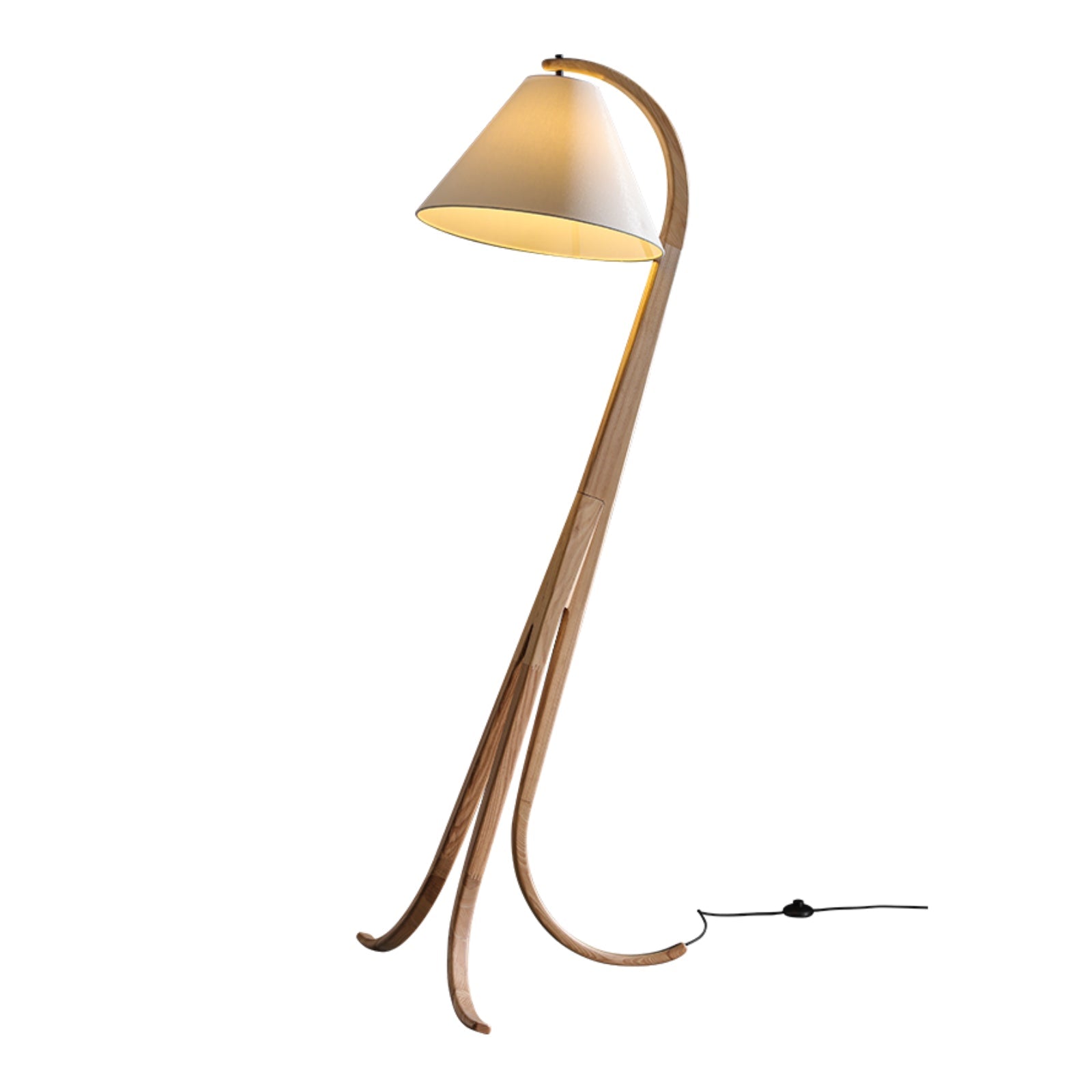 Arcwood Floor Lamp Dia 30.7″ x H 70.9″ / Wood Color / US Plug Floor lamp