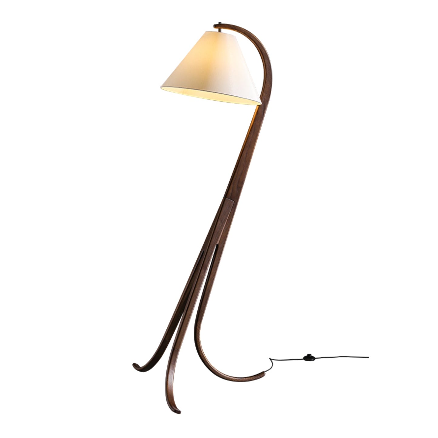 Arcwood Floor Lamp Dia 30.7″ x H 70.9″ / Walnut Color / US Plug Floor lamp