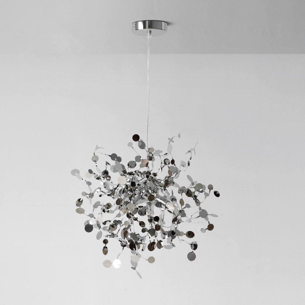Luminex Pendant Lamp ? 15.7″ x H 74.8″ / Dia 40cm x H 190cm (G9 lamp holder x 3) / Stainless steel Chandelier