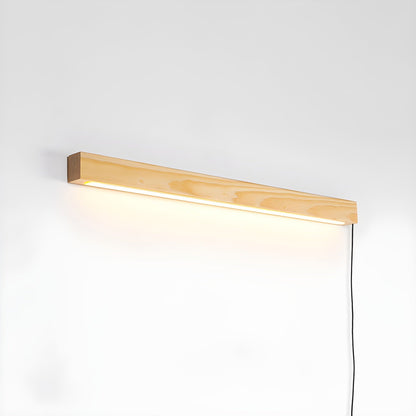 Arlo Linear Wood Plug-in Wall Light Dia 23.6″ x H 2″ / Wood Color / Warm Light & US Plug 1001 Wall lamp