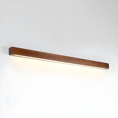 Arlo Linear Wood Wall Light Dia 47.2″ x W 1.8″ x H 2″ / Walnut Color / Warm Light 1001 Wall lamp