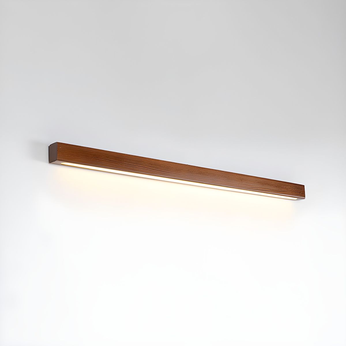 Arlo Linear Wood Wall Light Dia 31.5″ x W 1.8″ x H 2″ / Walnut Color / Triac Dimmable Warm Light 1001 Wall lamp