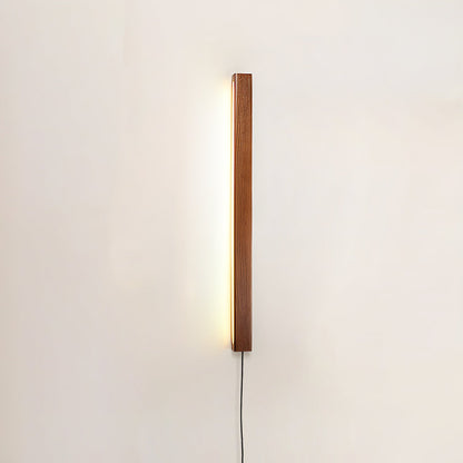 Arlo Linear Wood Plug-in Wall Light Dia 23.6″ x H 2″ / Walnut Color / Warm Light & US Plug 1001 Wall lamp