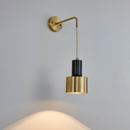 Arne Wall Light ? 4.7″ x H 8.7″ / Dia 12cm x H 22cm / Gold & Black Wall lamp