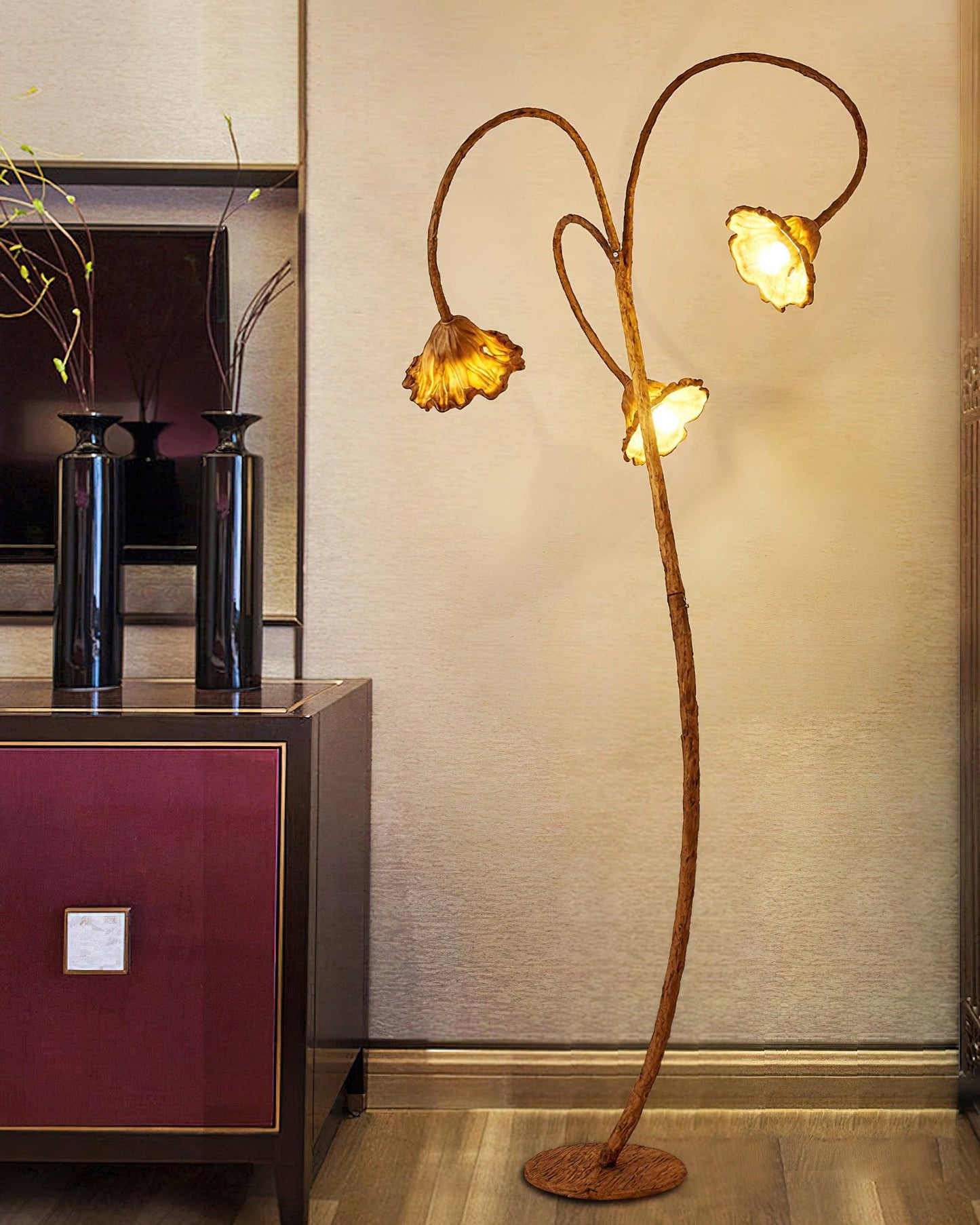 Artistic Lotus Leaf Floor Lamp Floor lamp