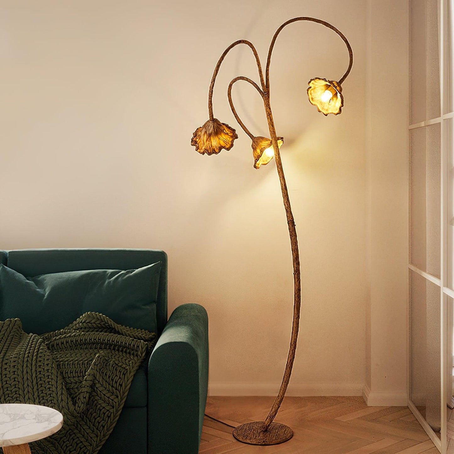 Artistic Lotus Leaf Floor Lamp Floor lamp