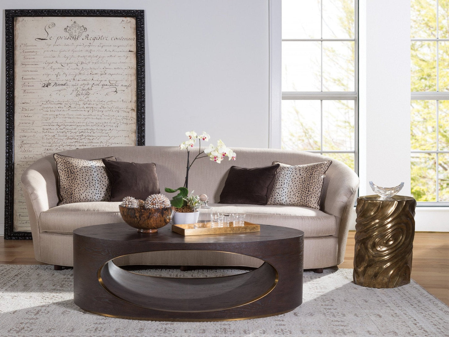 Artistica Home Verbatim Oval Cocktail Table