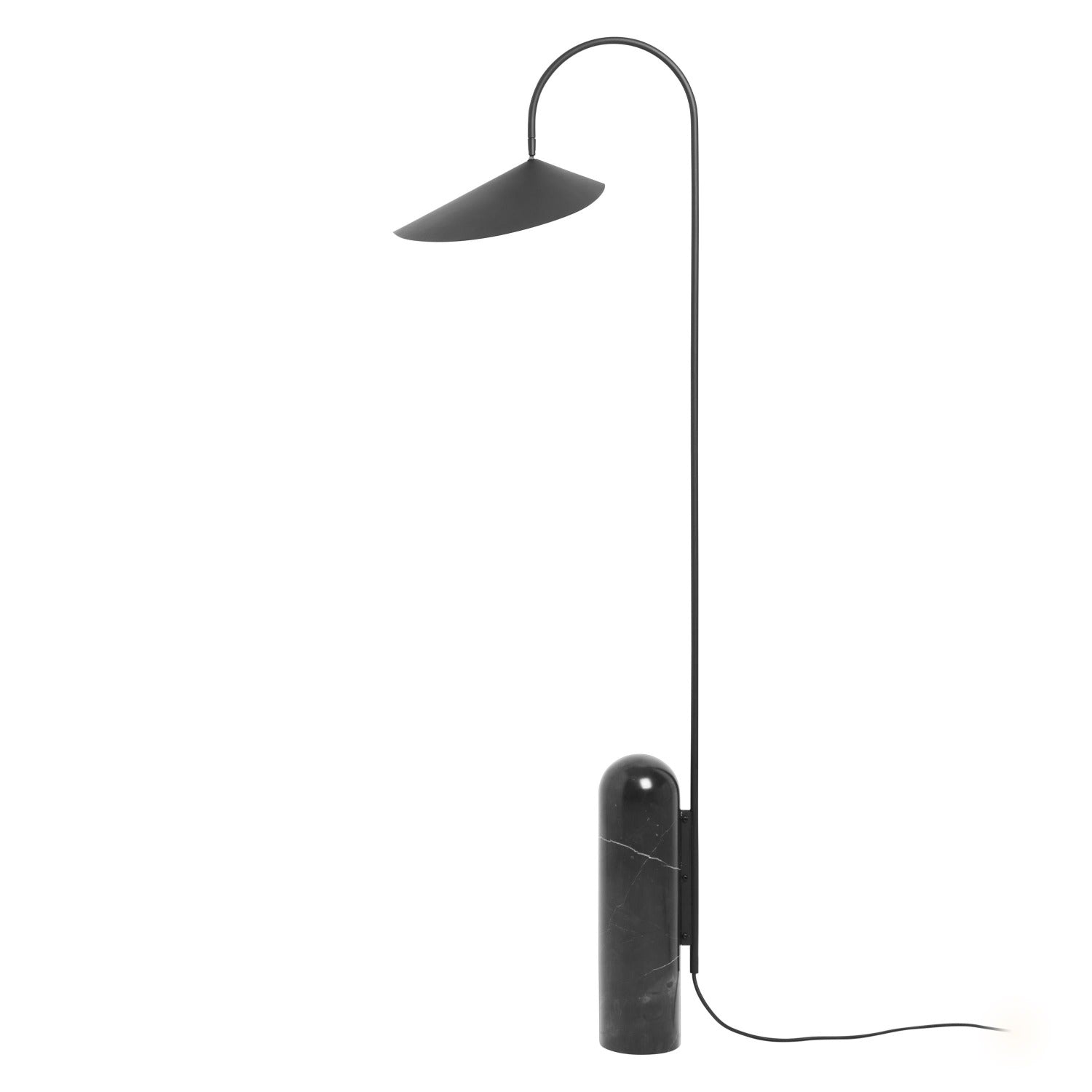 Arum Floor Lamp L 16.9″ x W 11.8″ x H 53.5″ / Black / US Plug 1001 Floor lamp