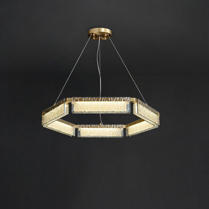 Asner LED Chandelier ? 27.5″ x H 3.7″ / Dia 70cm x H 9.5cm / Polished Brass / Warm White Chandelier