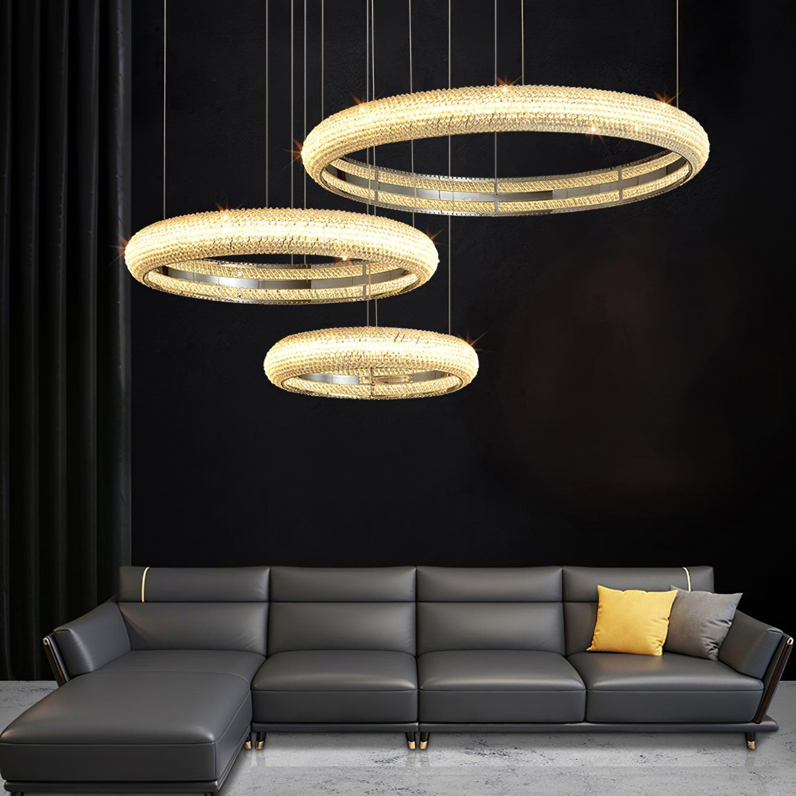 Asscher Ring Chandelier Chandelier
