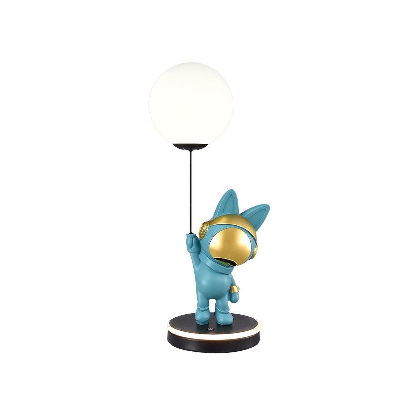 Astronaut and Planet Lamp Model A Blue / US plug / Warm Light Table lamp