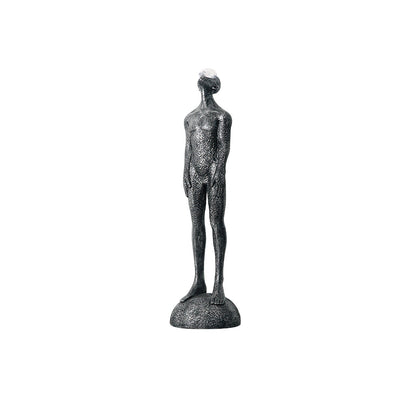 Atlas Guardian Sculpture Floor Ornaments ? 13.8″ x H 59.1″ / Black