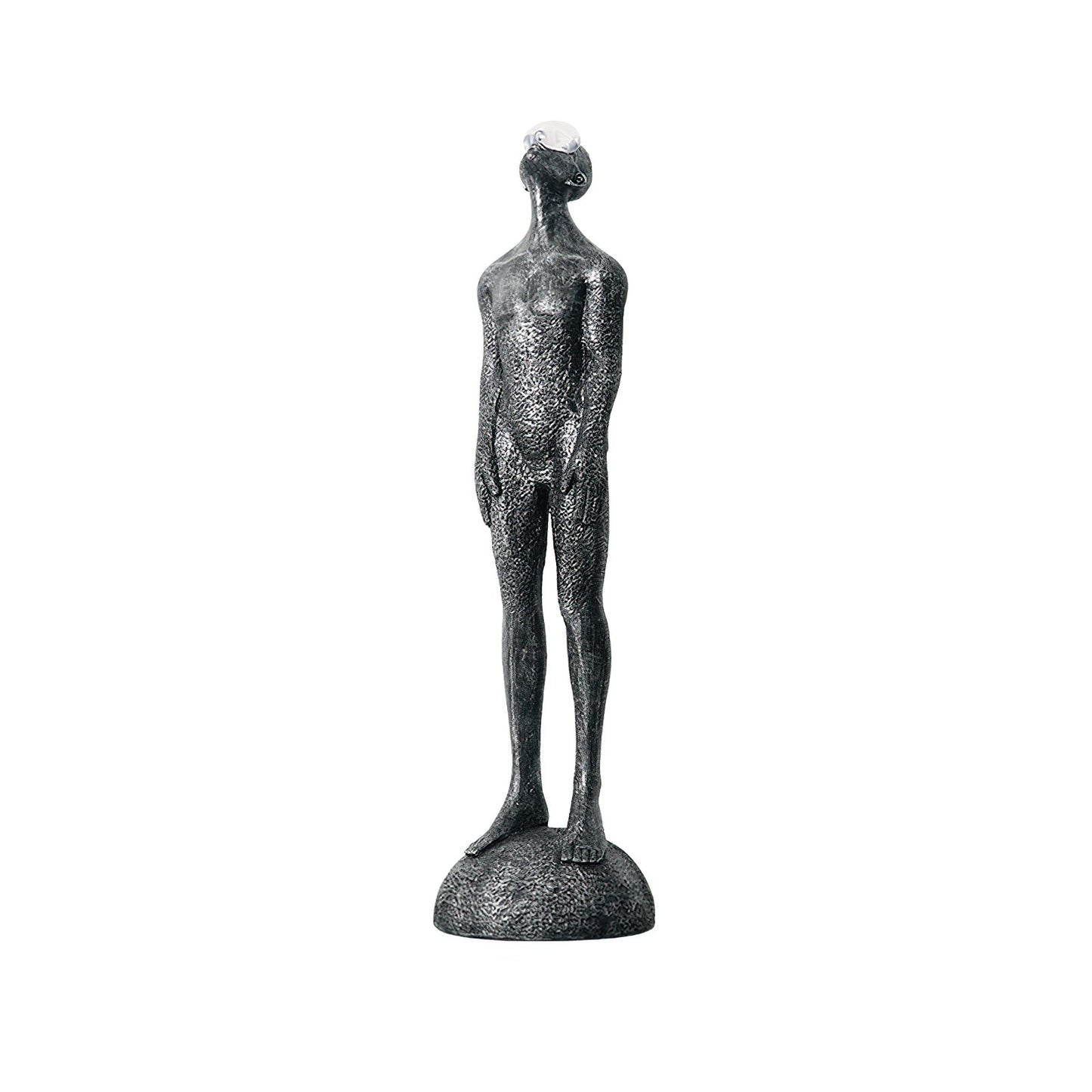Atlas Guardian Sculpture Floor Ornaments ? 19.3″ x H 70.9″ / Black