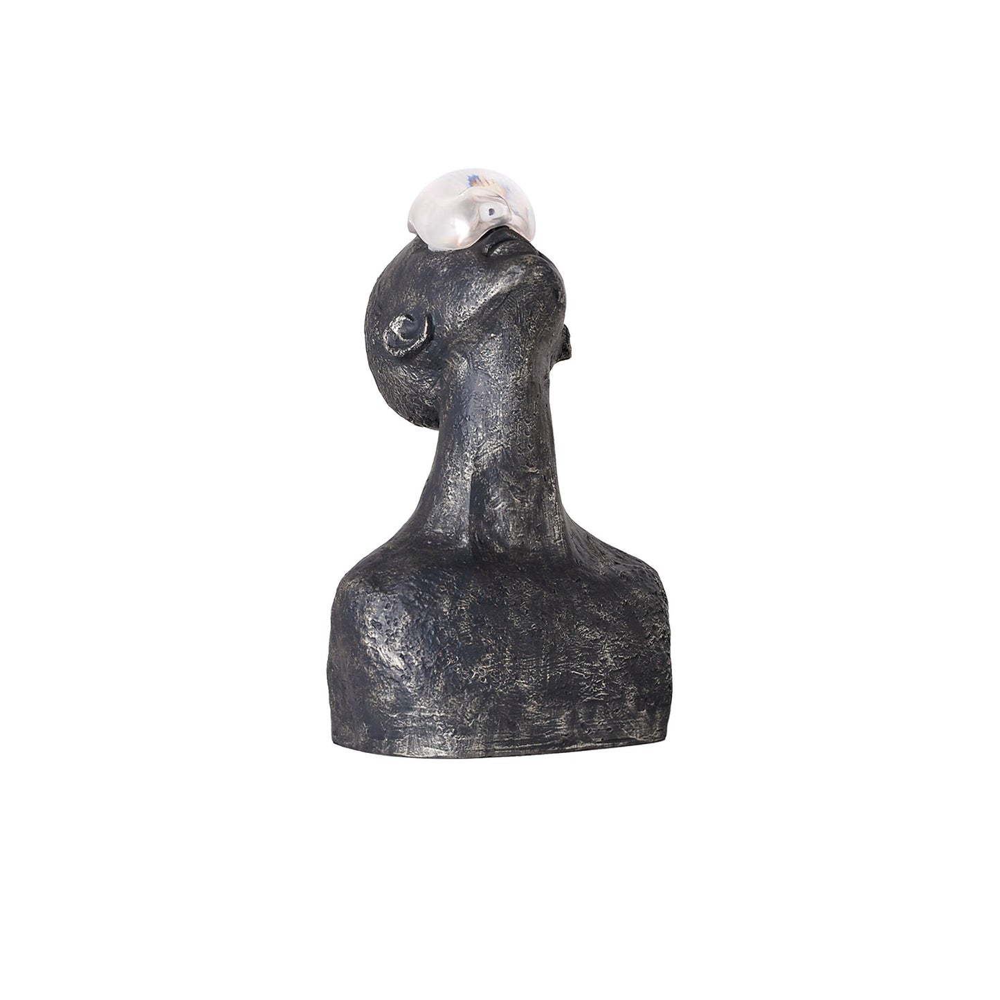 Atlas Guardian Sculpture Table Ornaments Dia 12.6″ x H 20.1″ / Black