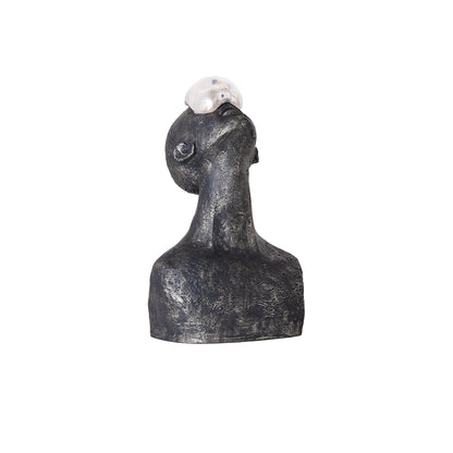 Atlas Guardian Sculpture Table Ornaments Dia 12.6″ x H 20.1″ / Black