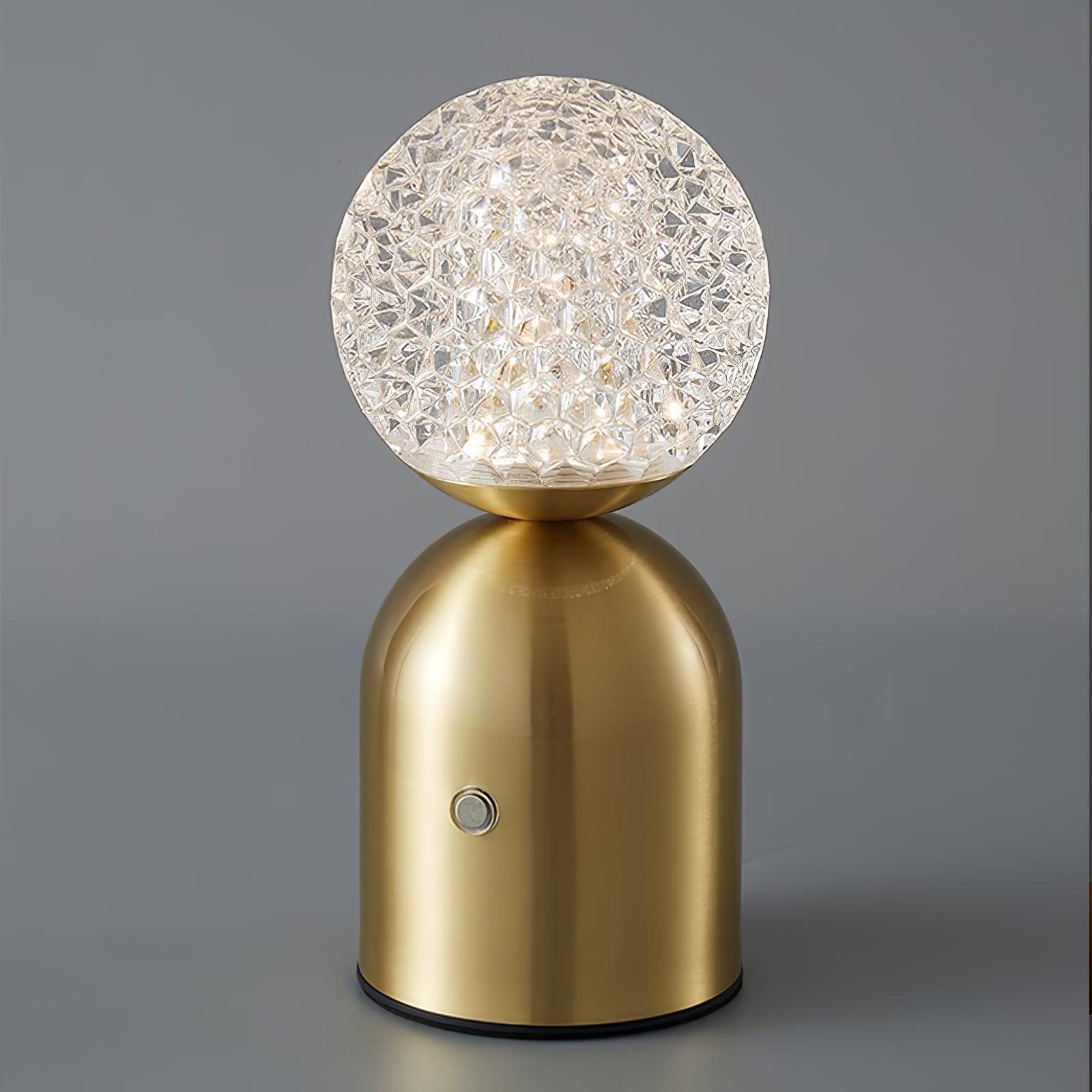 Atlas Built-in Battery Table Lamp Dia 3.5″ x H 7.4″/ Dia 9cm x H 19cm / Brass Table lamp