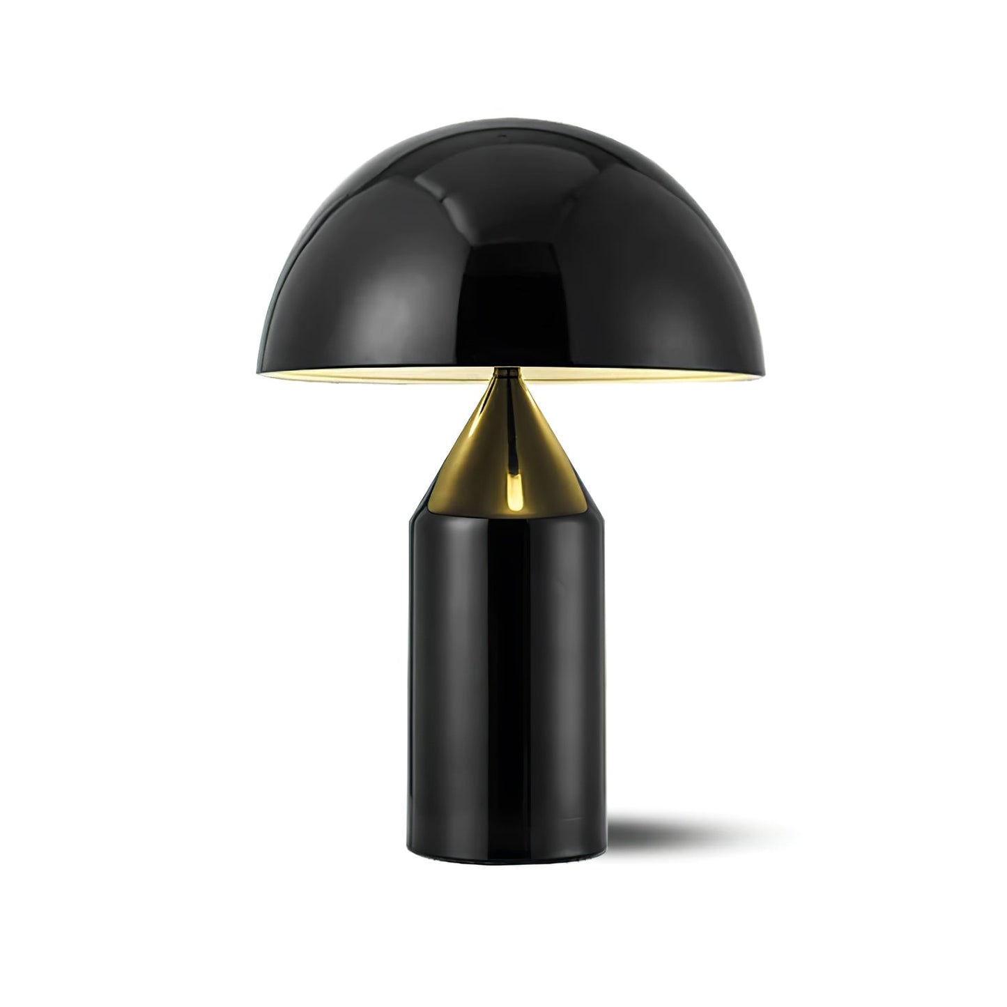 Atollo Metal Table Lamp Dia 13.8″ x H 19.7″ / Dia 35cm x H 50cm / Bright black / US Plug Table lamp