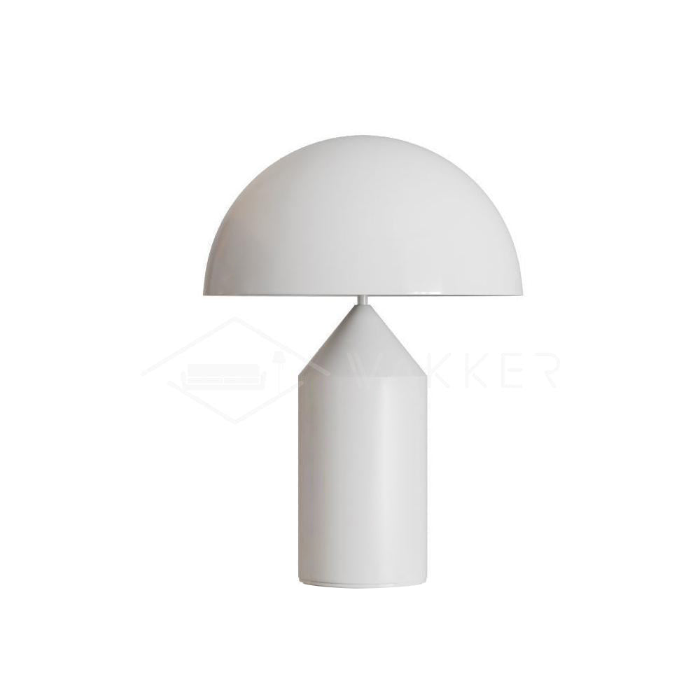 Atollo Metal Table Lamp Dia 9.8″ x H 13.8″ / Dia 25cm x H 35cm / Matte white / US Plug Table lamp