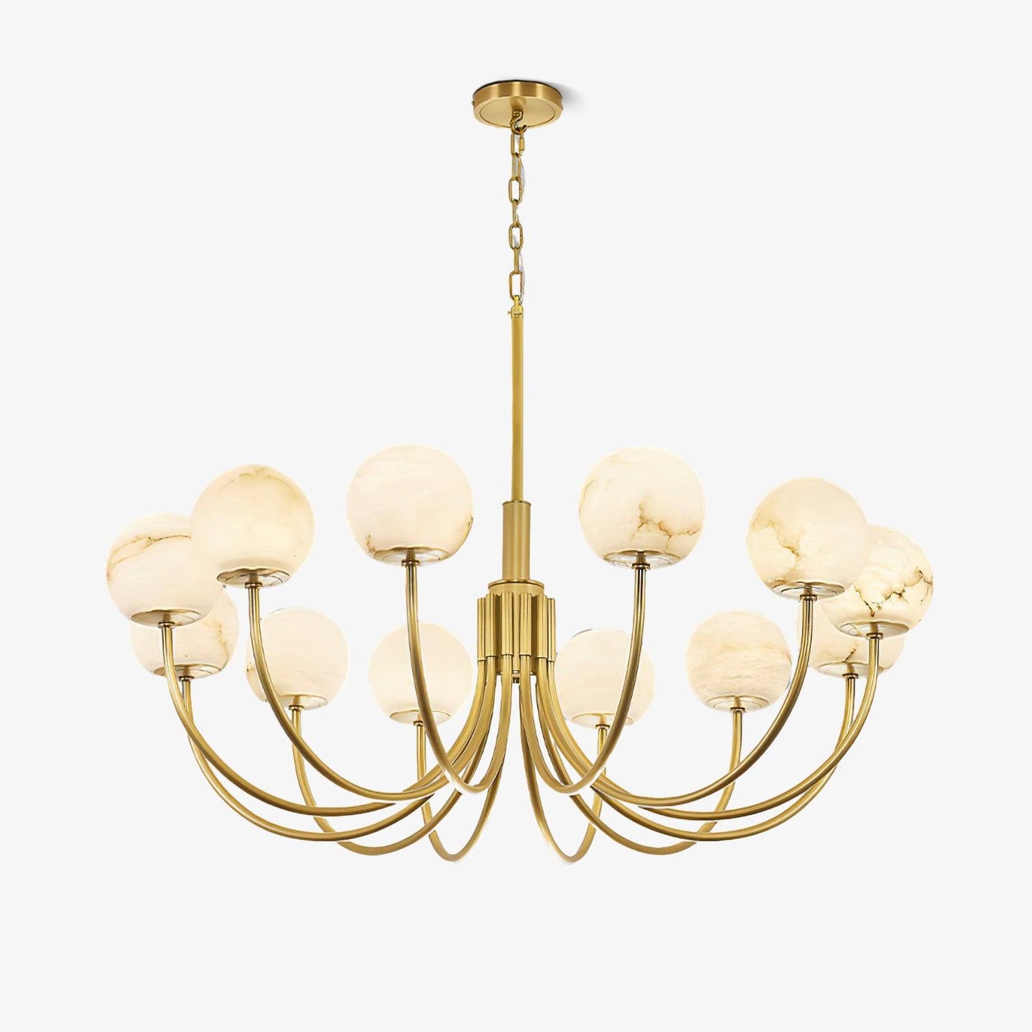 Aurelian Alabaster Globe Chandelier Chandelier
