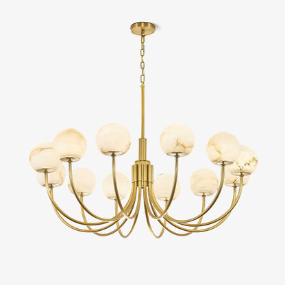 Aurelian Alabaster Globe Chandelier Chandelier