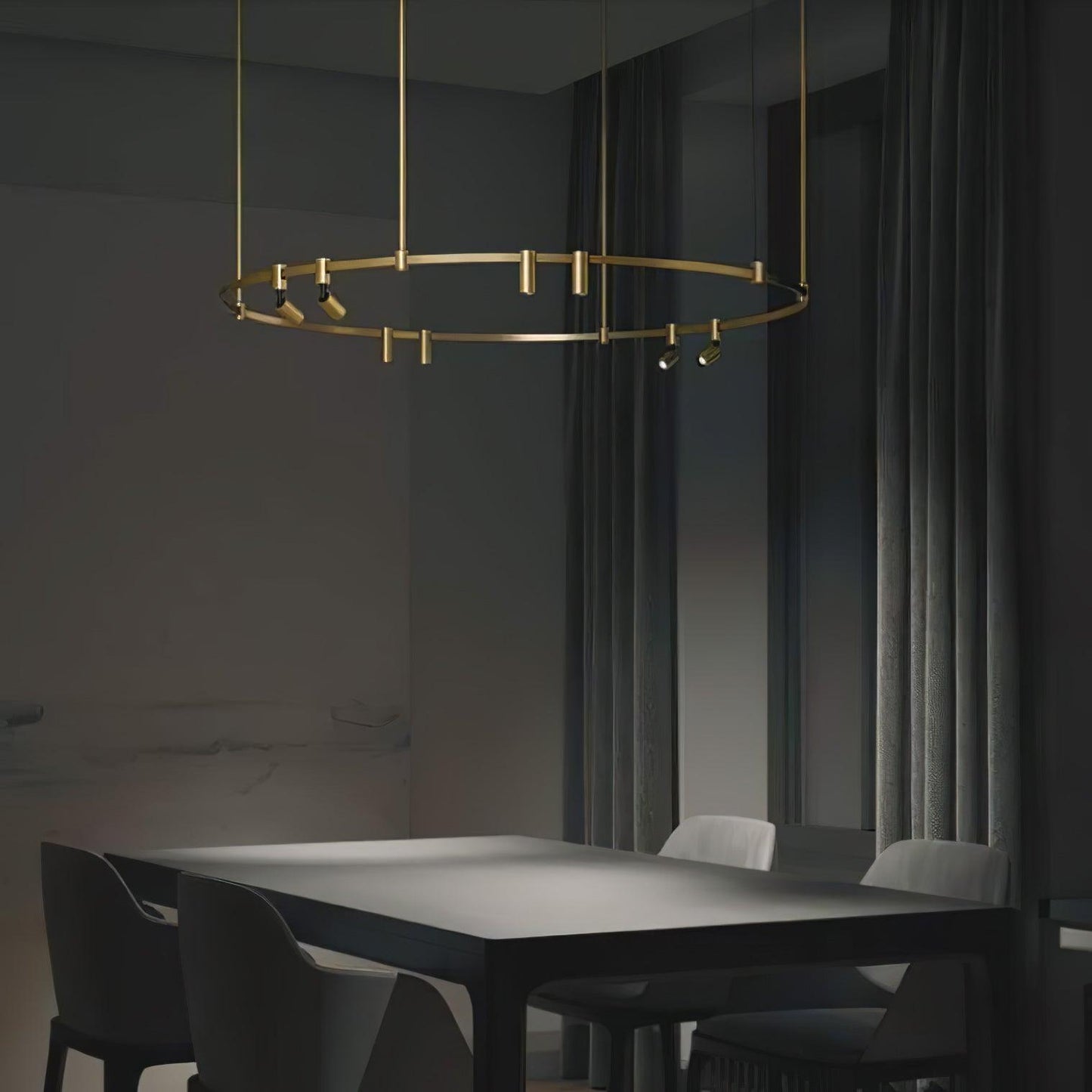 Auroom Round Chandelier Chandelier