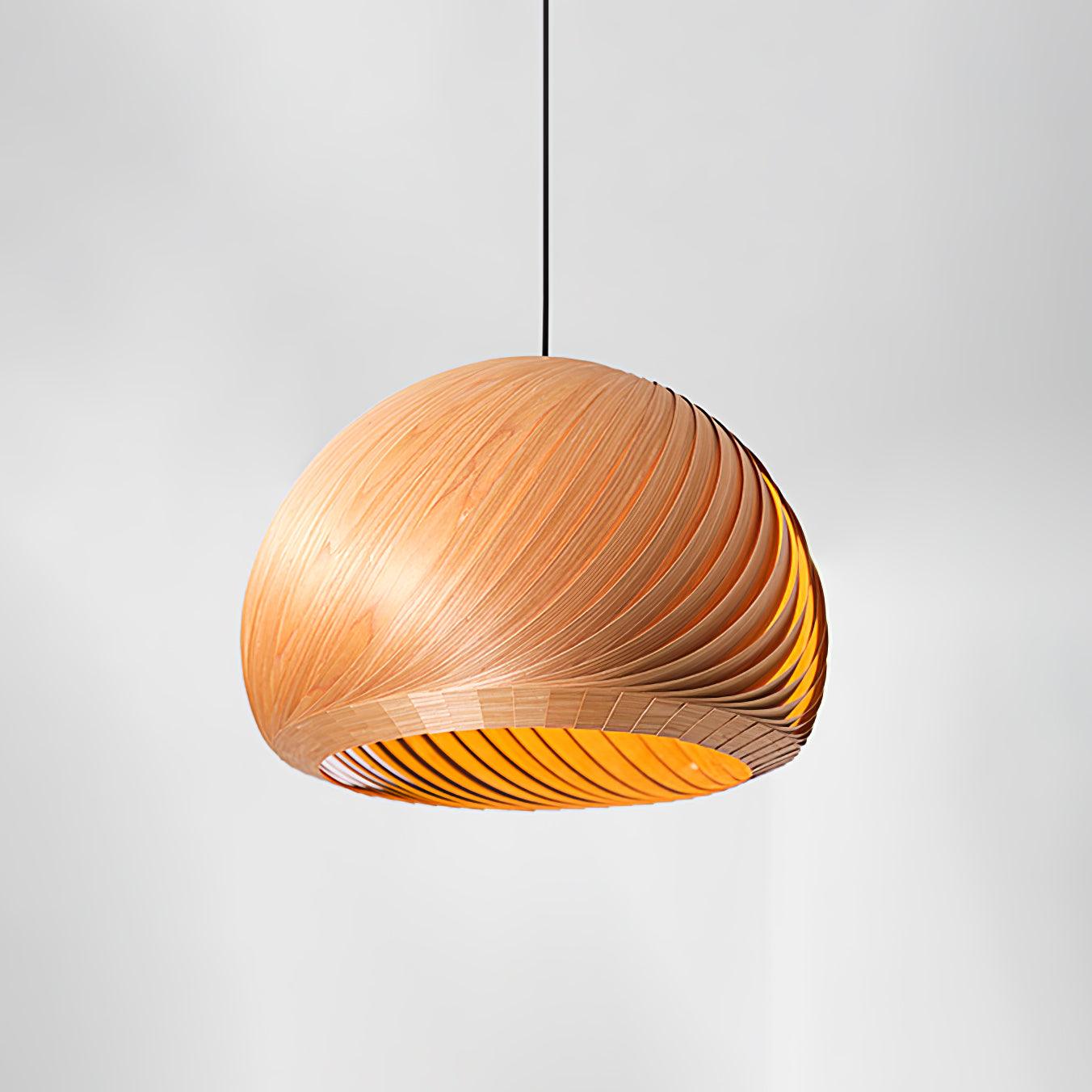 Aurora Whorl Wood Pendant Lamp Pendant light
