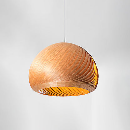 Aurora Whorl Wood Pendant Lamp Pendant light