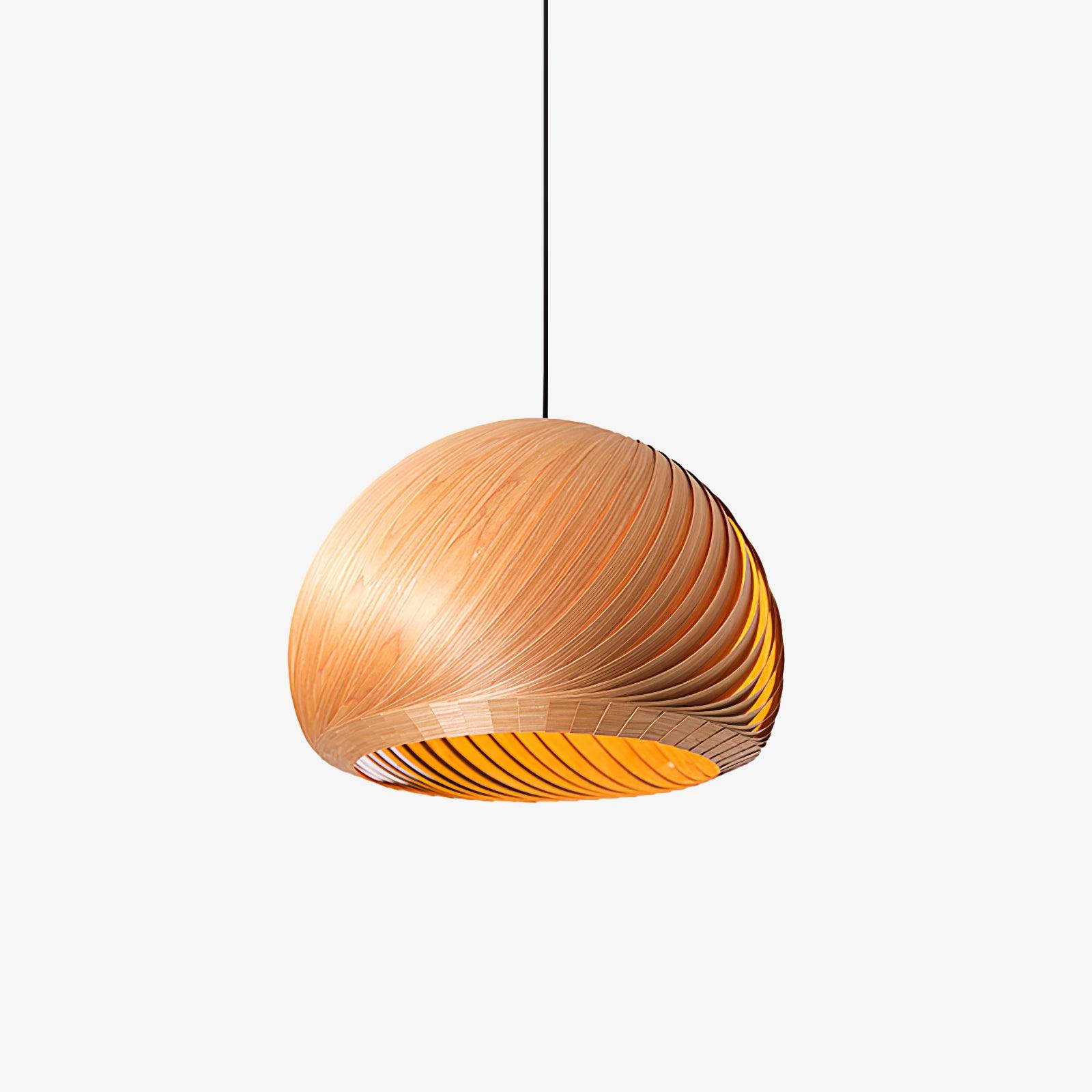 Aurora Whorl Wood Pendant Lamp Pendant light