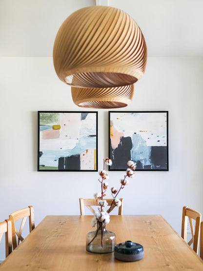 Aurora Whorl Wood Pendant Lamp Pendant light