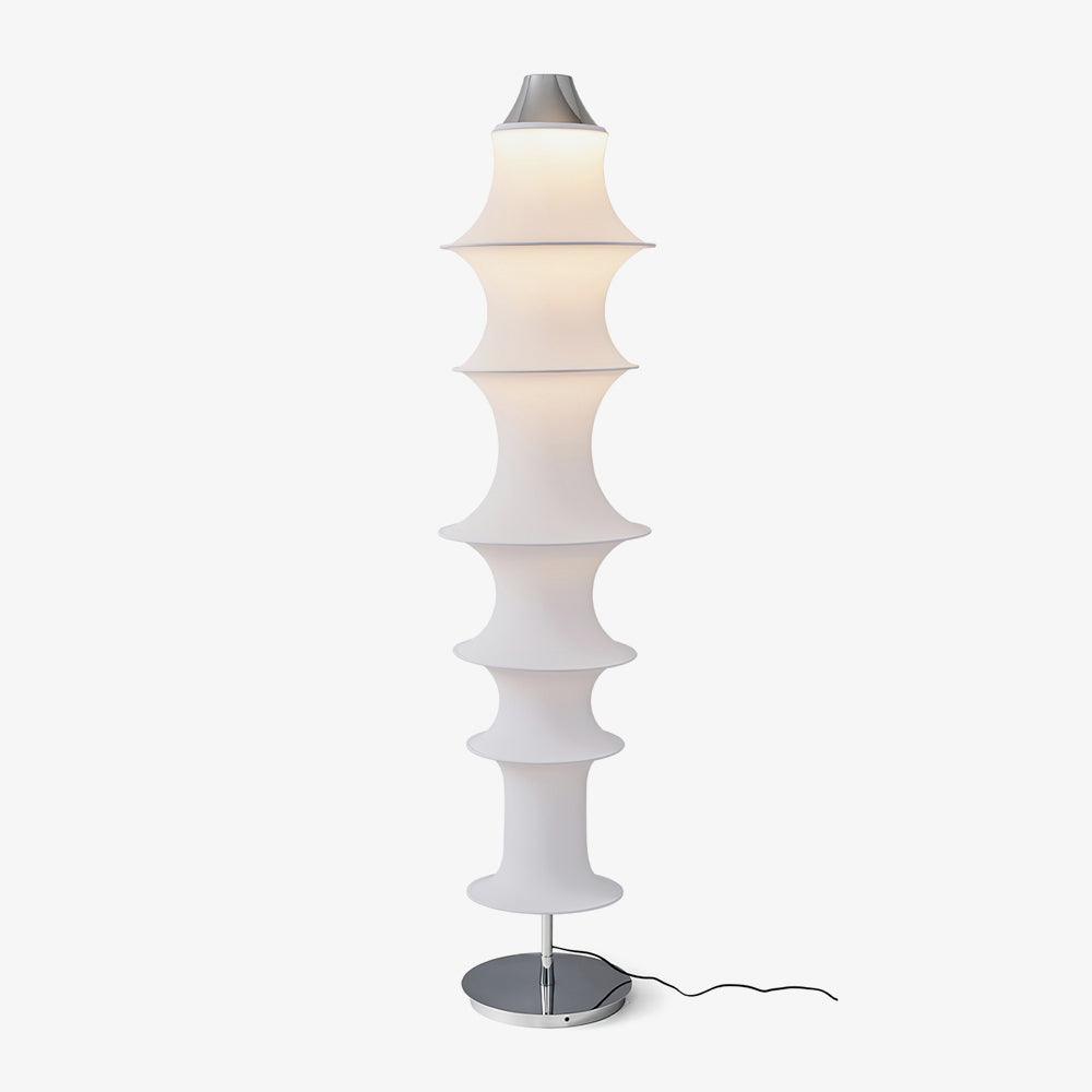 Auston Floor Lamp Dia 15.7″ x H 70.9″ / Dia 40cm x H 180cm / Chrome & White / US Plug Floor lamp