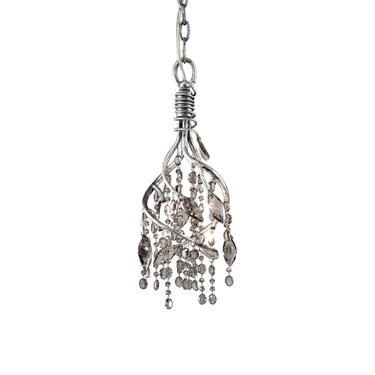 Autumn Twilight Chandelier Dia 8.7″ x H 16.9″ / Dia 22cm x H 43cm / Antique silver & Clear Chandelier