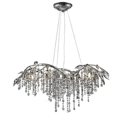 Autumn Twilight Chandelier Dia 26.8″ x H 14.2″ / Dia 68cm x H 36cm / Antique silver & Clear Chandelier