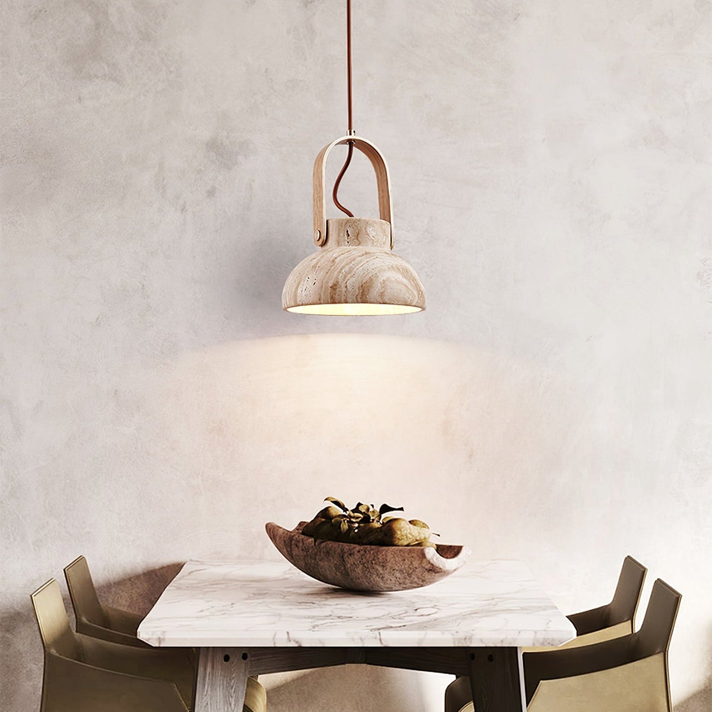 Travertine Pendant Light