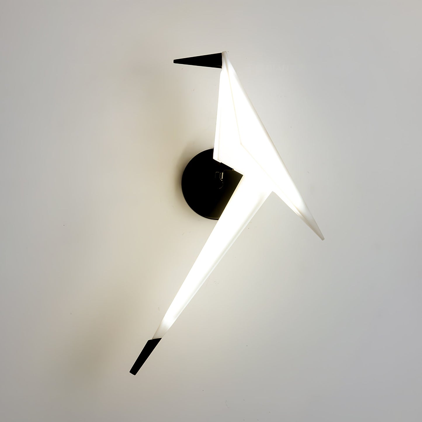 Avian Serenity Wall Lamp ? 7.9″ x H 19.7″ / Dia 20cm x H 50cm / Warm Light / Black & White Wall lamp