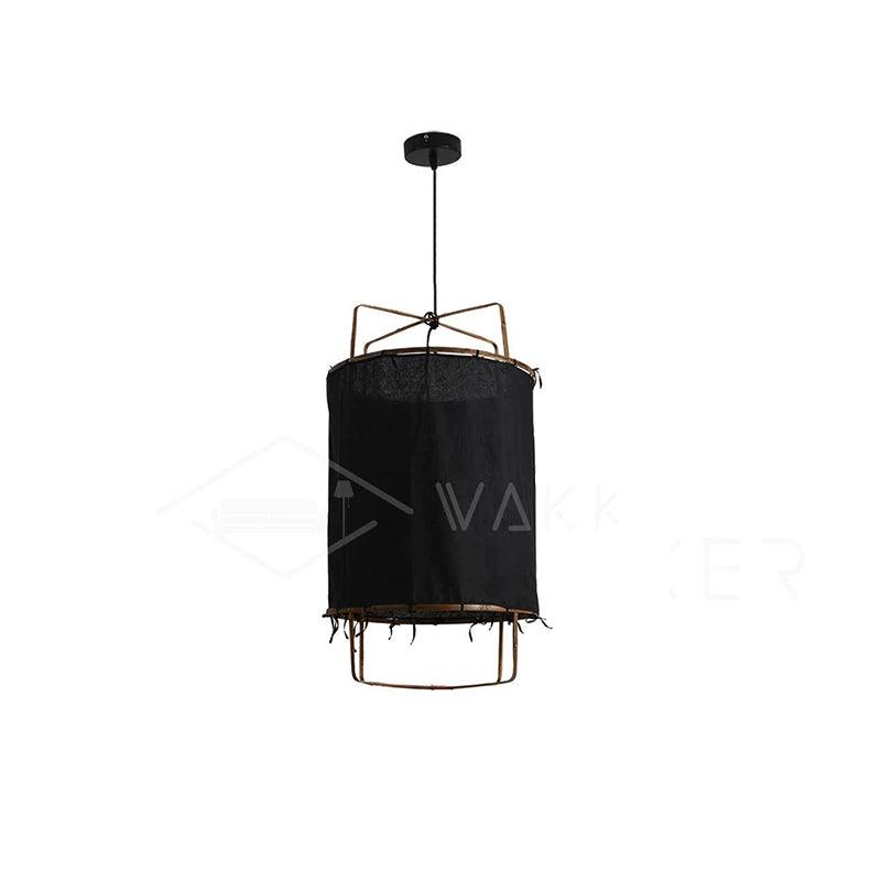 Ay illuminate Pendant Light ? 15.7″ x H 24.4″ / Dia 40cm x H 62cm / Black cotton cloth Pendant light