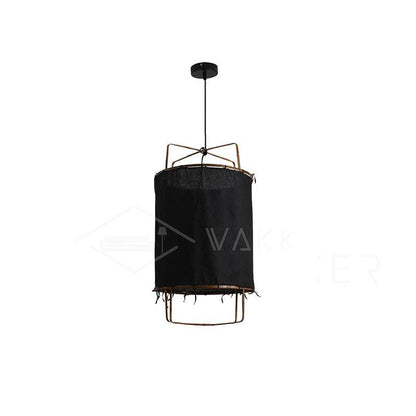 Ay illuminate Pendant Light ? 15.7″ x H 24.4″ / Dia 40cm x H 62cm / Black cotton cloth Pendant light