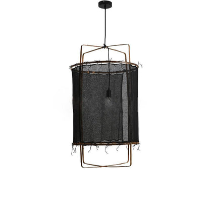 Ay illuminate Pendant Light ? 26.8″ x H 39.4″ / Dia 68cm x H 100cm / Black gauze Pendant light