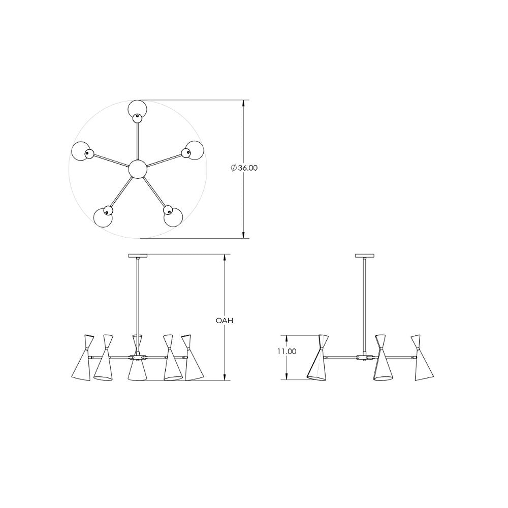 Monolith Petite Chandelier