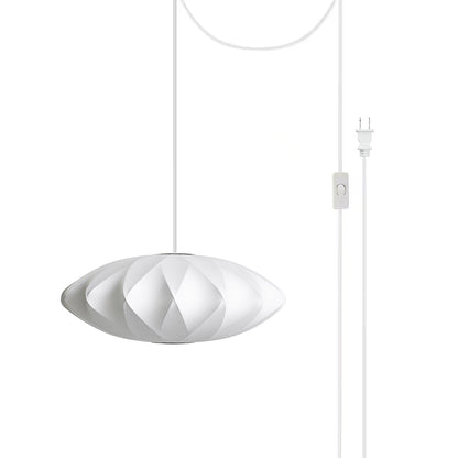 Bubble Swag Lights Model B ? 15.7″ x H 8.7″ / Dia 40cm x H 22cm (2 hooks) / White / US plug Pendant light