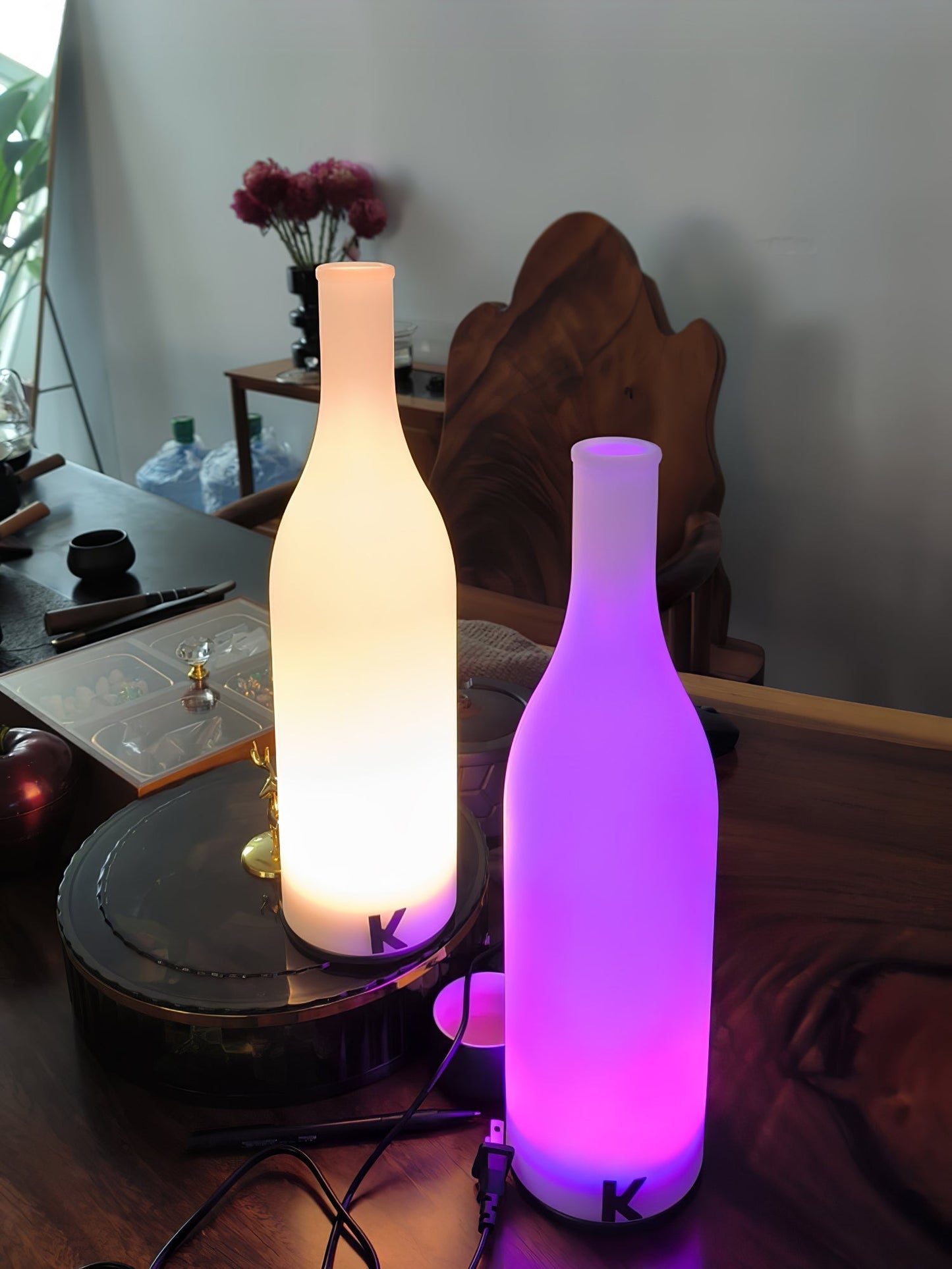 Bacco Built-in Battery Table Lamp Dia 3.9″ x H 13.8″ / Dia 10cm x H 35cm / White & Warm Light / Touch Switch Table lamp