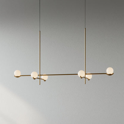 Baer Pendant Light 6-Lights ? 47.2″ x H 24.4″ / Gold
