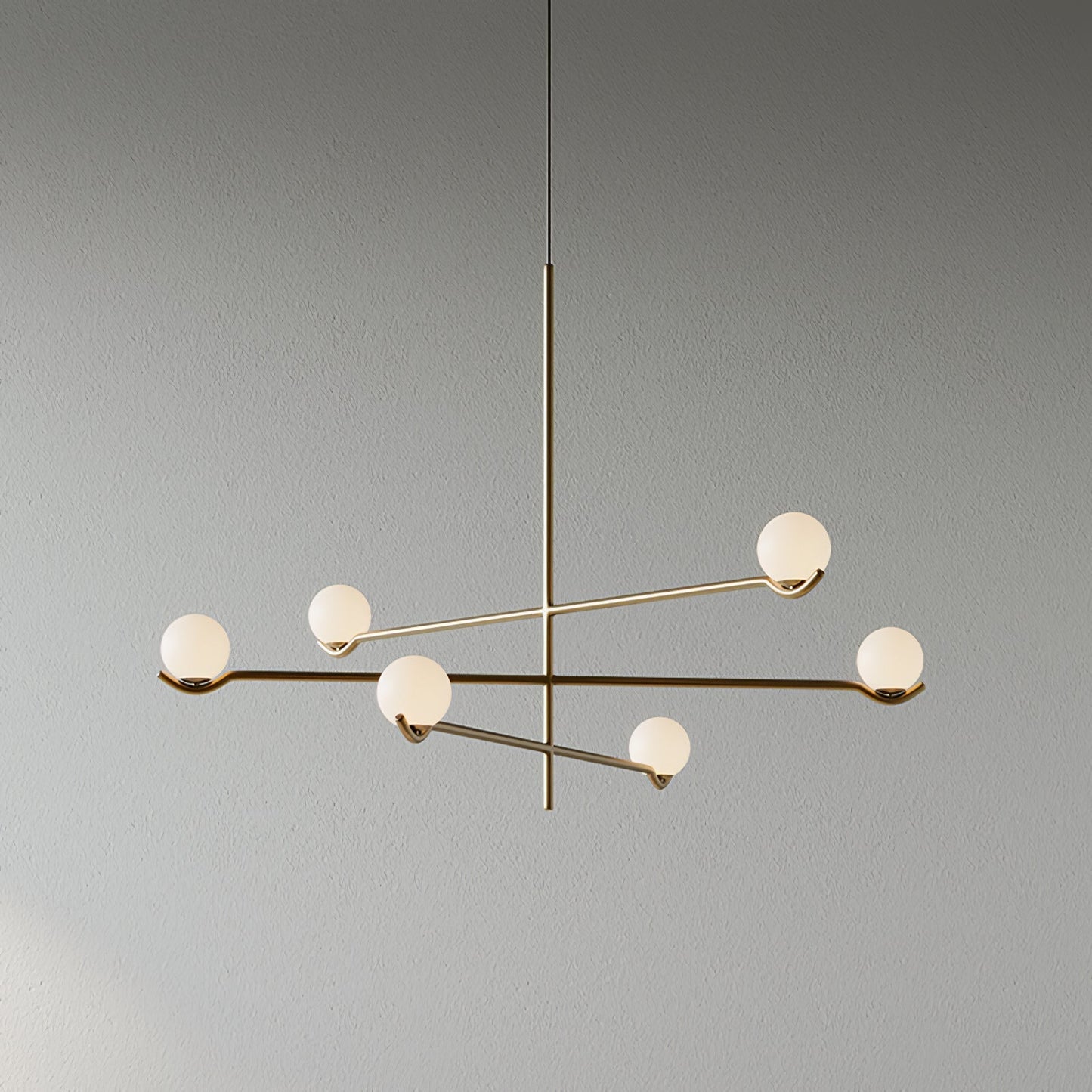 Baer Pendant Light 6-Lights ? 35.4″ x H 24.4″ / Gold