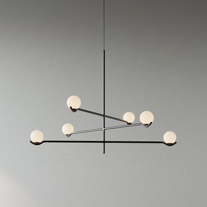 Baer Pendant Light 6-Lights ? 35.4″ x H 24.4″ / Black