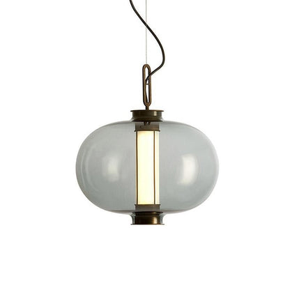 Bai Family Pendant Light Model C: Dia 15.7″ x H 18.9″ / Dia 40cm x H 48cm / Smoke grey Pendant light
