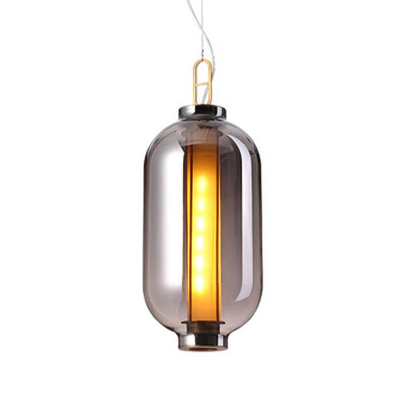 Bai Family Pendant Light Model B2: Dia 0.6″ x H 33.5″ / Dia 27cm x H 85cm / Smoke grey Pendant light